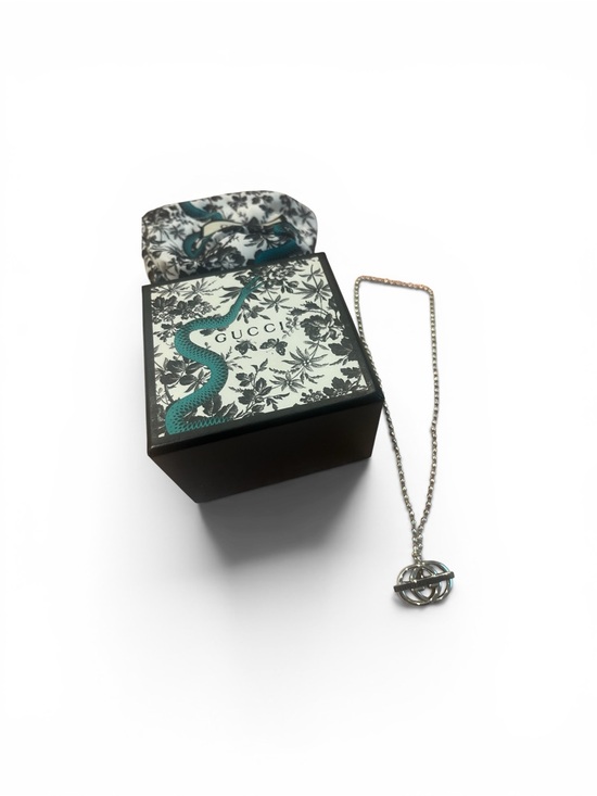 Gucci Jewelry - Gucci Silver Interlocking Globe Pendant Necklace